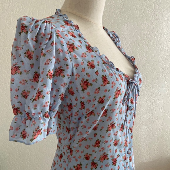 REFORMATION Page Dress in Petunia - Size 4, NWT - Picture 3 of 5